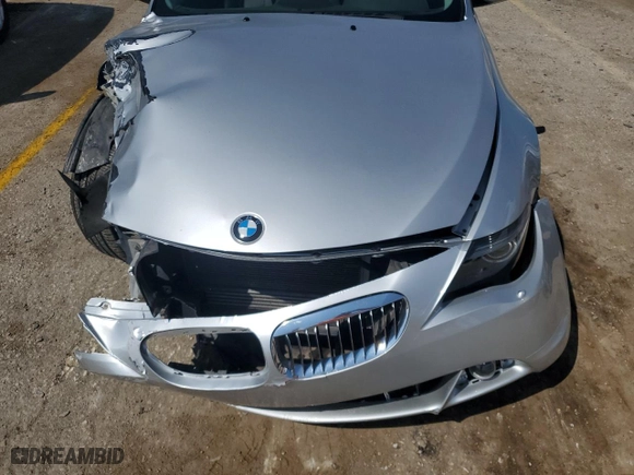 2004 BMW 6 Series 645Ci with VIN WBAEH73464B190870, listed as a Copart auction lot 71056994 with 124,715 mi miles and Salvage Title. Bid and sale history available at carsss.com. Image 11.