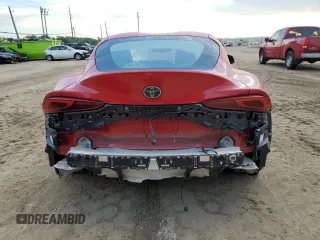 2021 Toyota GR Supra 2.0 with VIN WZ1DB2C01MW043060, listed as a Copart auction lot 67686514 with 0 mi miles and Salvage Title. Bid and sale history available at carsss.com. Image 6.