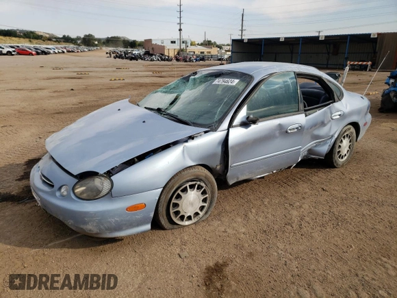 1998 Ford Taurus SE Comfort with VIN 1FAFP53S7WG223397, listed as a Copart auction lot 74794624 with 76,614 mi miles and Salvage title. Bid and sale history available at DreamBid. Image 1.