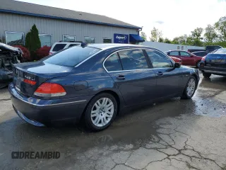 2003 BMW 7 Series 745Li with VIN WBAGN63433DR16621, listed as a Copart auction lot 53886355 with 122,775 mi miles and Non repairable. Bid and sale history available at DreamBid. Image 3.
