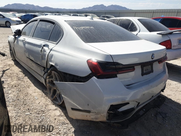 2020 BMW 7 Series 740i z VIN WBA7T2C09LCD15735, wystawiony jako Copart lot #54098325 z przebiegiem Nie podano mil oraz Szkoda całkowita • Salvage title. Historia ofert i sprzedaży dostępna na DreamBid. Obrazek 2.