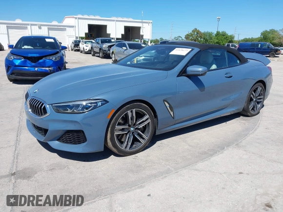 2022 BMW 8 Series 840i with VIN WBADZ4C02NCH76601, listed as a IAAI auction lot 41828172 with 23,168 mi miles. Bid and sale history available at carsss.com. Image 17.