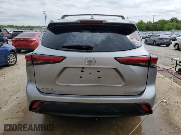 2023 Toyota Highlander L with VIN 5TDKDRBH5PS022426, listed as a Copart auction lot 55917045 with 82,610 mi miles and Salvage title. Bid and sale history available at DreamBid. Image 6.
