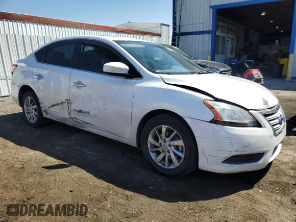 2015 Nissan Sentra SV with VIN 3N1AB7AP3FY248845, listed as a Copart auction lot 54233385 with 132,820 mi miles and Salvage Title. Bid and sale history available at DreamBid. Image 4.