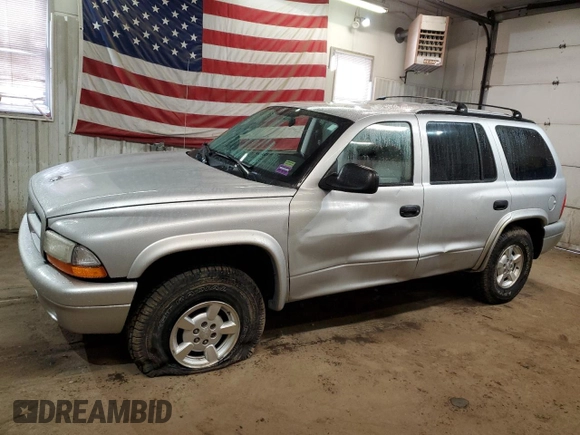 2002 Dodge Durango Sport with VIN 1B4HS38N92F168988, listed as a Copart auction lot 49979475 with 88,411 mi miles and Salvage Title. Bid and sale history available at carsss.com. Image 1.