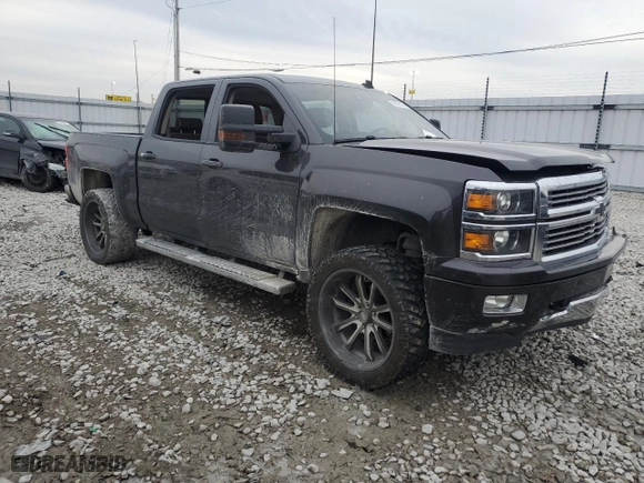 2014 Chevrolet Silverado 1500 High Country with VIN 3GCUKTEC0EG471780, listed as a Copart auction lot 38906224 with 143,591 mi miles and Salvage Title. Bid and sale history available at carsss.com. Image 4.