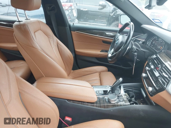 2019 BMW 5 Series 530i xDrive with VIN WBAJA7C53KWW48916, listed as a IAAI auction lot 42053125 with 108,496 mi miles. Bid and sale history available at carsss.com. Image 5.