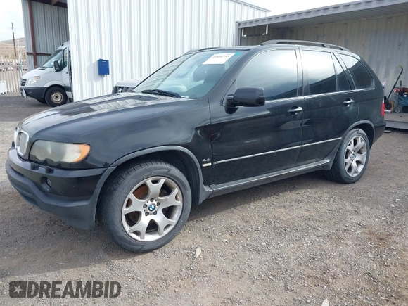 2001 BMW X5 4.4i with VIN WBAFB33531LH22723, listed as a IAAI auction lot 41834755 with 184,082 mi miles. Bid and sale history available at carsss.com. Image 2.