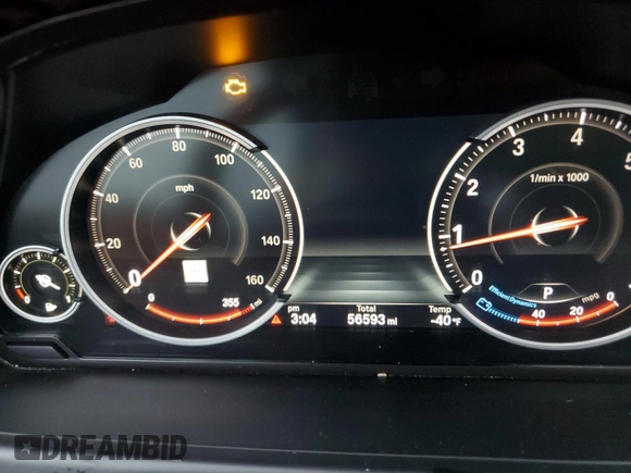 2016 BMW 6 Series 650i with VIN WBA6F5C5XGD996596, listed as a Copart auction lot 43381755 with 56,593 mi miles and Salvage Title. Bid and sale history available at carsss.com. Image 9.