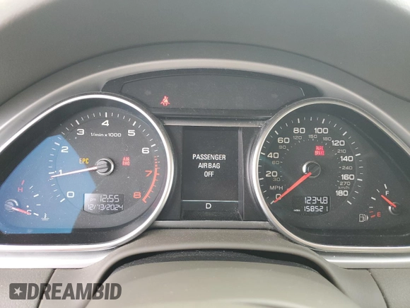 2013 Audi Q7 3.0T S line Prestige with VIN WA1DGAFE4DD010626, listed as a Copart auction lot 84907214 with 158,521 mi miles and Salvage Title. Bid and sale history available at carsss.com. Image 9.