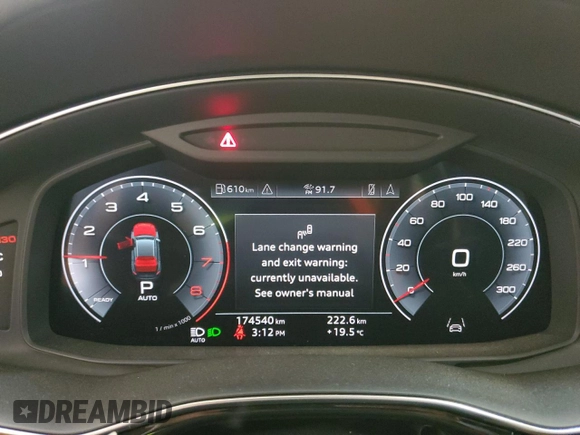2019 Audi Q8 Prestige with VIN WA1FVAF12KD026669, listed as a Copart auction lot 59744465 with 174,540 mi miles and Salvage title. Bid and sale history available at DreamBid. Image 9.