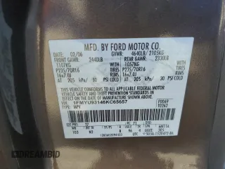 2006 Ford Escape XLT с VIN 1FMYU93146KC65657, выставлен на аукционе Copart как лот 52953835 с пробегом 164 012 миль миль и Списание • Salvage title. История ставок и продаж доступна на DreamBid. Изображение 15.
