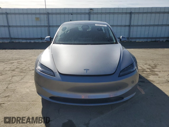 2025 Tesla Model 3 Long Range with VIN 5YJ3E1EA8SF890337, listed as a Copart auction lot 45023425 with 1,765 mi miles and Salvage Title. Bid and sale history available at DreamBid. Image 5.