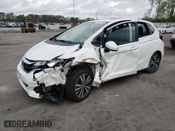 2018 Honda Fit EX with VIN 3HGGK5H85JM701259, listed as a Copart auction lot 51614605 with 38,615 mi miles and Salvage title. Bid and sale history available at DreamBid. Image 1.