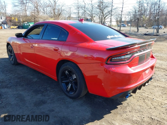2016 Dodge Charger SXT with VIN 2C3CDXHG2GH350848, listed as a IAAI auction lot 41811927 with 98,016 mi miles and . Bid and sale history available at carsss.com. Image 3.