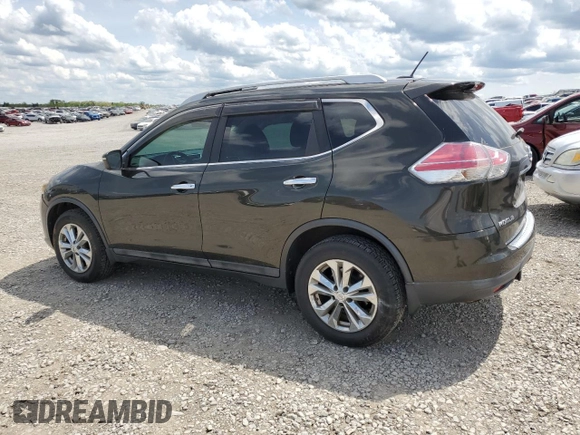 2015 Nissan Rogue SV with VIN 5N1AT2MV0FC871268, listed as a Copart auction lot 54258755 with 89,786 mi miles and Salvage Title. Bid and sale history available at DreamBid. Image 2.