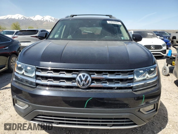 2019 Volkswagen Atlas SEL with VIN 1V2MR2CA1KC558169, listed as a Copart auction lot 53839925 with 95,852 mi miles and Salvage title. Bid and sale history available at DreamBid. Image 5.