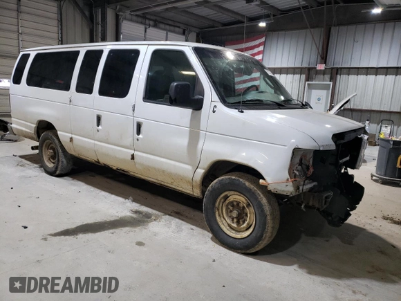 2008 Ford Econoline Passenger XL with VIN 1FBSS31L88DB04015, listed as a Copart auction lot 89138785 with 260,892 mi miles and Salvage Title. Bid and sale history available at DreamBid. Image 4.