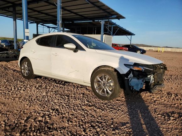 2022 Mazda 3 S with VIN JM1BPAJL3N1507382, listed as a Copart auction lot 60294085 with 28,283 mi miles and Salvage title. Bid and sale history available at DreamBid. Image 4.