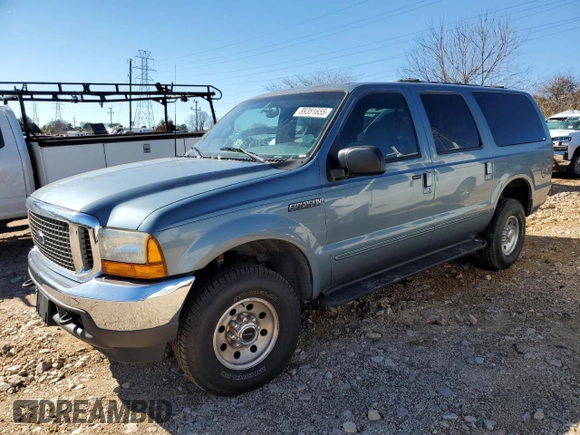 2000 Ford Excursion XLT z VIN 1FMNU41S8YED96108, wystawiony jako Copart lot #89351655 z przebiegiem 141 351 mil mil oraz Szkoda całkowita • Salvage title. Historia ofert i sprzedaży dostępna na DreamBid. Obrazek 1.