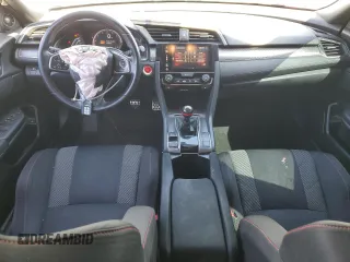 2018 Honda Civic Si with VIN 2HGFC1E54JH705569, listed as a Copart auction lot 49988875 with 76,589 mi miles and Salvage Title. Bid and sale history available at DreamBid. Image 8.