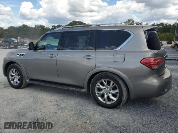 2011 Infiniti QX56 7-passenger with VIN JN8AZ2NE9B9003346, listed as a Copart auction lot 71543784 with 139,382 mi miles and Salvage Title. Bid and sale history available at carsss.com. Image 2.