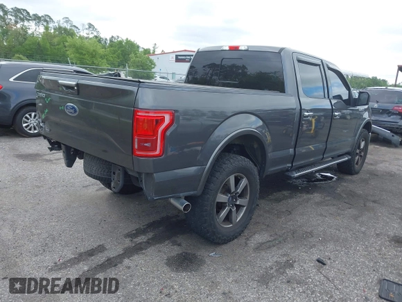 2015 Ford F-150 XL with VIN 1FTEW1CFXFKD40022, listed as a IAAI auction lot 41982367 with 93,711 mi miles. Bid and sale history available at carsss.com. Image 4.