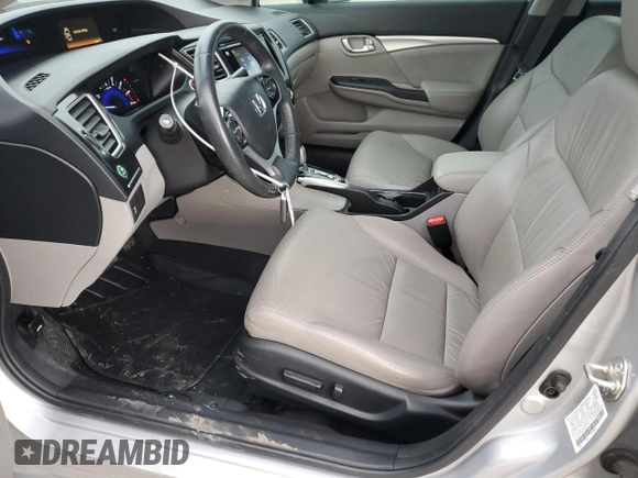 2015 Honda Civic EX-L with VIN 2HGFB2F97FH503178, listed as a Copart auction lot 46661675 with 171,444 mi miles and Salvage Title. Bid and sale history available at carsss.com. Image 7.