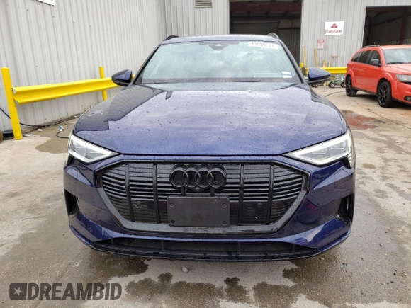 2022 Audi e-tron Premium with VIN WA1AAAGE5NB034143, listed as a Copart auction lot 43930573 with 4,484 mi miles. Bid and sale history available at carsss.com. Image 5.