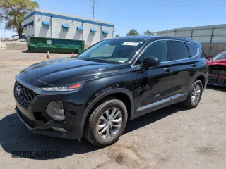 2019 Hyundai Santa Fe SEL z VIN 5NMS3CAD0KH037409, wystawiony jako Copart lot #56537725 z przebiegiem 76 224 mil mil oraz Szkoda całkowita • Salvage title. Historia ofert i sprzedaży dostępna na DreamBid. Obrazek 1.
