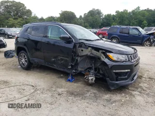 2020 Jeep Compass Latitude with VIN 3C4NJCBB4LT162062, listed as a Copart auction lot 60978885 with Not provided miles and Salvage title. Bid and sale history available at DreamBid. Image 4.