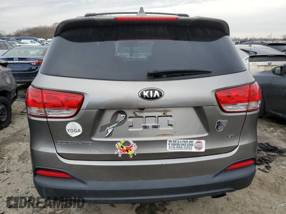 2016 Kia Sorento LX with VIN 5XYPGDA55GG137497, listed as a Copart auction lot 89123245 with Not Provided miles and Non Repairable. Bid and sale history available at DreamBid. Image 6.