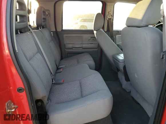 2007 Dodge Dakota SLT with VIN 1D7HE48K97S124581, listed as a Copart auction lot 73698864 with 179,562 mi miles and Salvage Title. Bid and sale history available at DreamBid. Image 11.