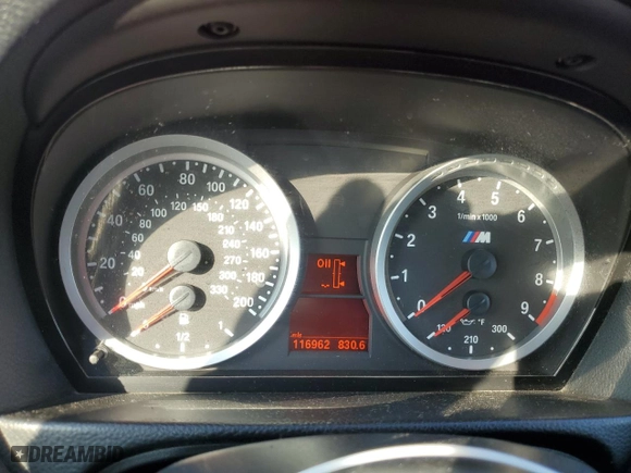 2009 BMW M3 with VIN WBSWD93599P361282, listed as a Copart auction lot 75952754 with 116,962 mi miles and Salvage Title. Bid and sale history available at carsss.com. Image 9.