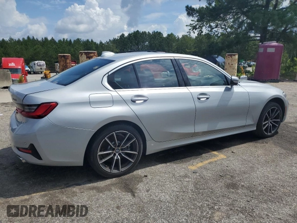 2020 BMW 3 Series 330i with VIN WBA5R1C07LFH40014, listed as a Copart auction lot 60656645 with 76,392 mi miles and Clean title. Bid and sale history available at DreamBid. Image 3.