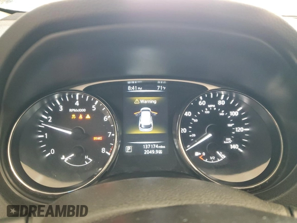 2014 Nissan Rogue SV with VIN 5N1AT2MT3EC838312, listed as a Copart auction lot 54681925 with 137,174 mi miles and Salvage Title. Bid and sale history available at DreamBid. Image 9.