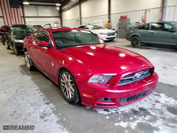 2013 Ford Mustang V6 with VIN 1ZVBP8AM0D5261025, listed as a Copart auction lot 45955475 with 165,817 mi miles and Salvage Title. Bid and sale history available at carsss.com. Image 10.