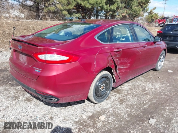 2013 Ford Fusion Titanium with VIN 3FA6P0D97DR389052, listed as a IAAI auction lot 41750337 with 169,204 mi miles. Bid and sale history available at carsss.com. Image 4.