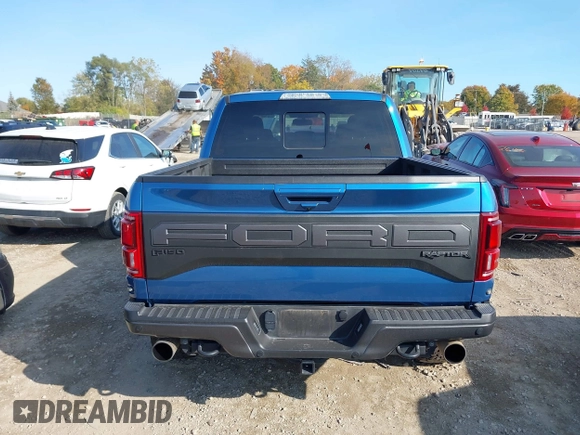 2019 Ford F-150 Raptor with VIN 1FTFW1RG7KFA15755, listed as a IAAI auction lot 40604769 with 34,627 mi miles. Bid and sale history available at carsss.com. Image 16.