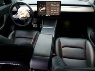 2022 Tesla Model Y Performance with VIN 7SAYGDEF1NF491967, listed as a Copart auction lot 51119515 with 50,520 mi miles and Salvage title. Bid and sale history available at DreamBid. Image 8.