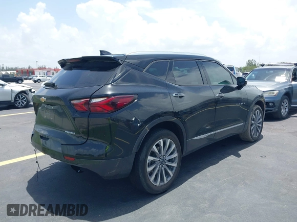2022 Chevrolet Blazer Premier with VIN 3GNKBFR45NS177940, listed as a IAAI auction lot 42483925 with 42,865 mi miles and . Bid and sale history available at DreamBid. Image 4.