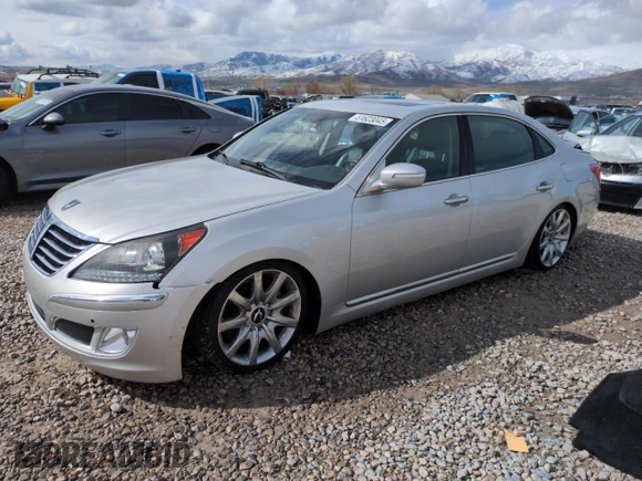 2013 Hyundai Equus Signature with VIN KMHGH4JH5DU058831, listed as a Copart auction lot 51623045 with 164,524 mi miles and Salvage Title. Bid and sale history available at DreamBid. Image 1.