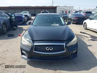 2014 Infiniti Q50 Hybrid Sport with VIN JN1AV7AP7EM691444, listed as a IAAI auction lot 41564726 with 128,834 mi miles and . Bid and sale history available at DreamBid. Image 13.