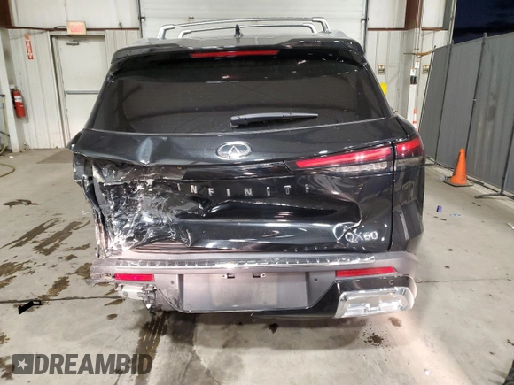 2022 Infiniti QX60 Sensory with VIN 5N1DL1GS6NC339921, listed as a Copart auction lot 83871054 with 23,570 mi miles and Salvage title. Bid and sale history available at DreamBid. Image 6.