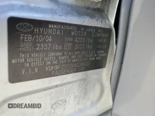 2004 Hyundai Sonata with VIN KMHWF25S04A039620, listed as a Copart auction lot 84199634 with 227,690 mi miles and Salvage Title. Bid and sale history available at carsss.com. Image 14.