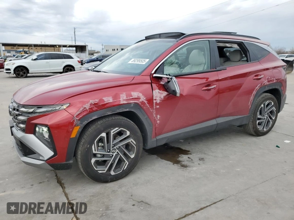 2025 Hyundai Tucson Limited with VIN 5NMJE3DE0SH458413, listed as a Copart auction lot 89299505 with 2,830 mi miles and Salvage Title. Bid and sale history available at carsss.com. Image 1.