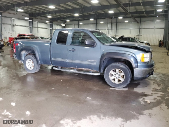2011 GMC Sierra 1500 SLE with VIN 1GTR2VE37BZ122967, listed as a Copart auction lot 48501275 with 258,233 mi miles and Salvage Title. Bid and sale history available at carsss.com. Image 4.