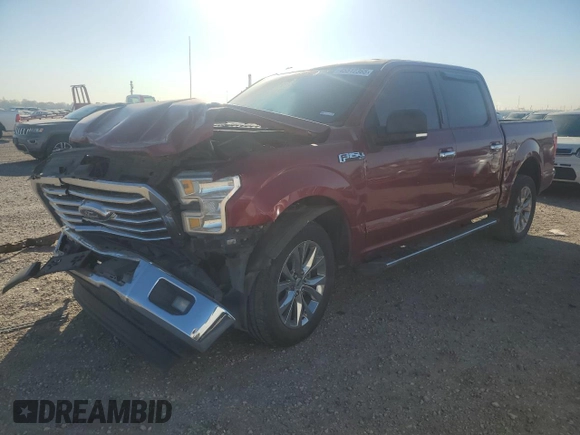 2017 Ford F-150 XL with VIN 1FTEW1CG4HKC17652, listed as a Copart auction lot 45512365 with 168,929 mi miles and Salvage title. Bid and sale history available at DreamBid. Image 1.