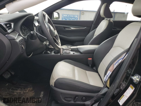 2025 Infiniti QX55 Luxe with VIN 3PCAJ5JRXSF106746, listed as a Copart auction lot 54404335 with 4,466 mi miles and Salvage title. Bid and sale history available at DreamBid. Image 7.
