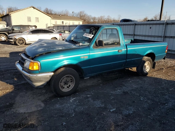 1993 Ford Ranger Splash with VIN 1FTCR10A4PUB98621, listed as a Copart auction lot 85020414 with 183,238 mi miles and Salvage Title. Bid and sale history available at carsss.com. Image 1.